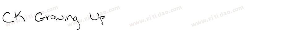 CK Growing Up字体转换
